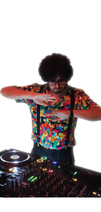 DJ Galan in festival attire